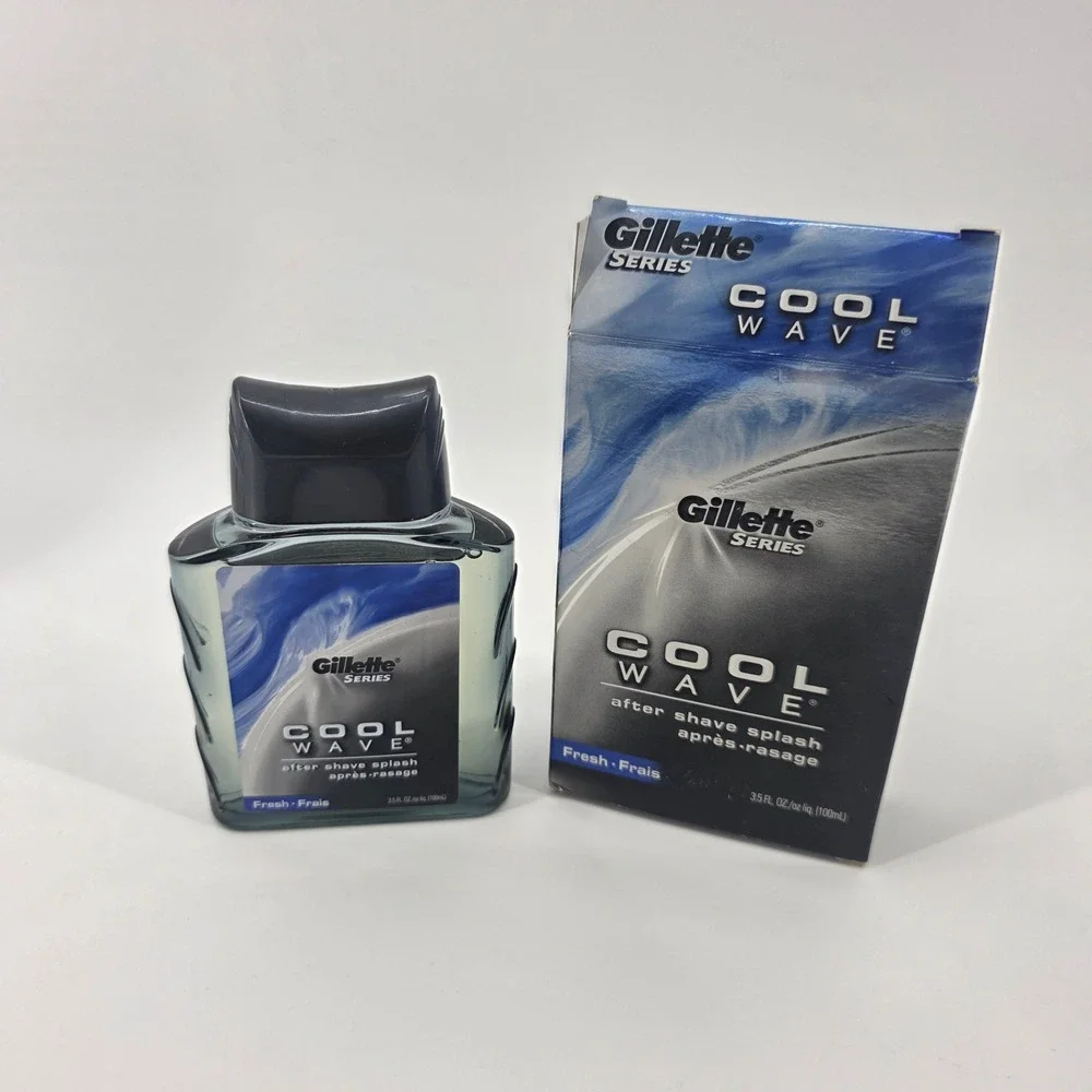 Gillette Series Cool Wave After Shave Splash 3.5 Fl Oz 100mL New in Box 2003